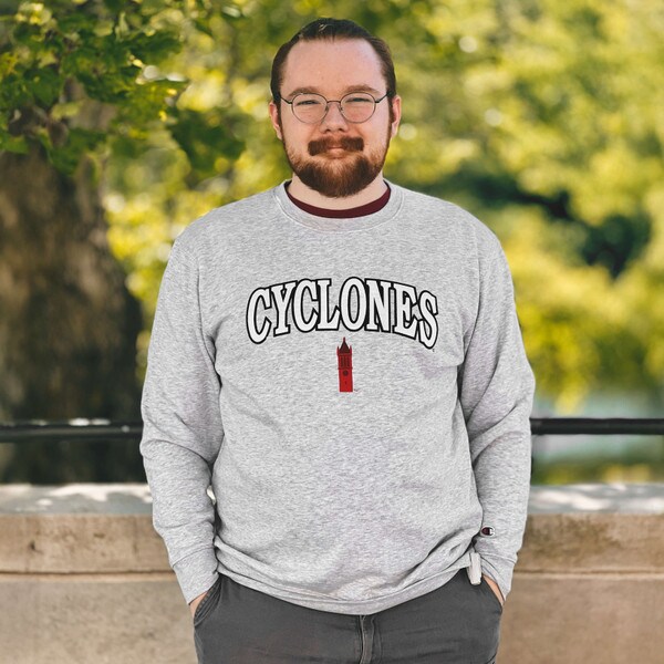 Champion Black I-State Gray Crewneck Sweatshirt
